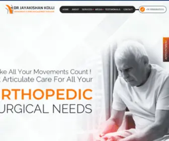 Drjayakishankolliortho.com(Orthopedic Surgeon in Guntur) Screenshot