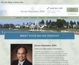 Drjeevandds.com(Dentist in Irvine) Screenshot