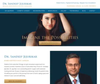 Drjejurikar.com(Plastic Surgery in Downers Grove) Screenshot