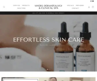 Drjennifermyers.com(Dermatologist) Screenshot