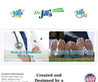 Drjillsfootpads.com(Dr. Jill's Foot Pads) Screenshot