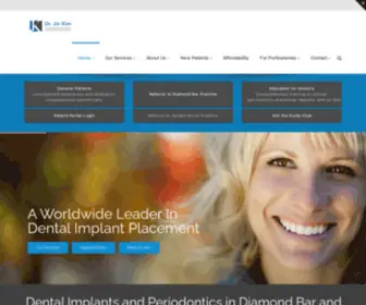 Drjinkim.com(Periodontist in Garden Grove and Diamond Bar) Screenshot