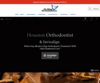 DRjmayortho.com(Houston Orthodontics) Screenshot