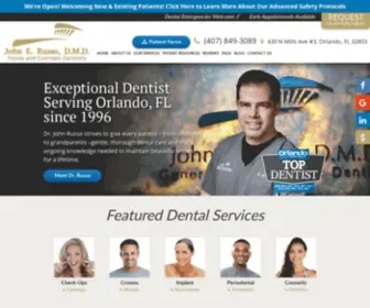 Drjohnrusso.com(Dentist in Orlando) Screenshot