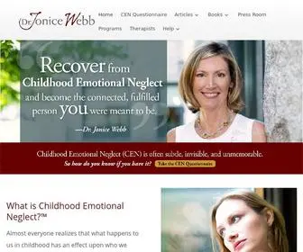 Drjonicewebb.com(Dr. Jonice Webb is a therapist specializing in neglect and childhood emotional neglect (CEN)) Screenshot