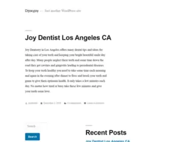 Drjosyjoy.com(Just another WordPress site) Screenshot