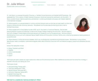 Drjuliewilson.com(Alternative Health) Screenshot