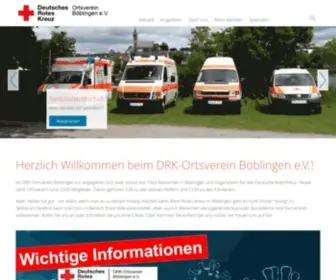 DRK-Boeblingen.de(DRK Ortsverein Böblingen) Screenshot