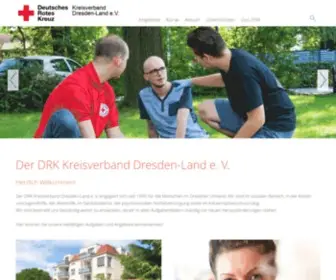 DRK-Dresdenland.de(DRK KV Dresden) Screenshot