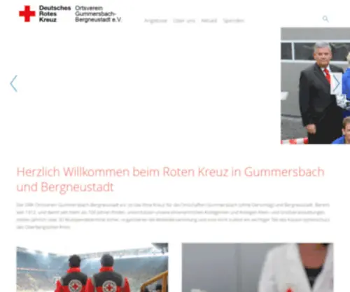 DRK-Gummersbach-Bergneustadt.de(DRK OV Gummersbach) Screenshot