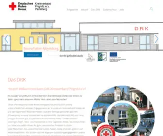 DRK-Prignitz.de(DRK KV Prignitz e.V) Screenshot