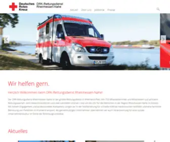 DRK-Rhein-Nahe.de(DRK-Rettungsdienst Rheinhessen-Nahe) Screenshot