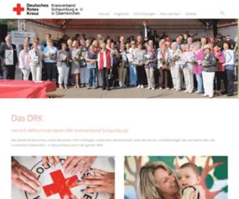 DRK-Schaumburg.de(Startseite) Screenshot