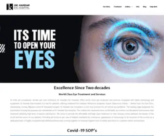 Drkamdareyehospitals.com(Dr. Kamdar Eye Hospital) Screenshot