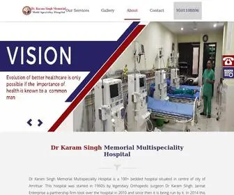 Drkaramsinghmemorialhospital.com(Best Multispeciality Hospital In Amritsar) Screenshot