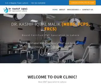 Drkashifentspecialist.pk(ENT Specialist in Lahore) Screenshot