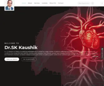 Drkaushikcardiologist.com(Dr.SK Kaushik in Udaipur) Screenshot