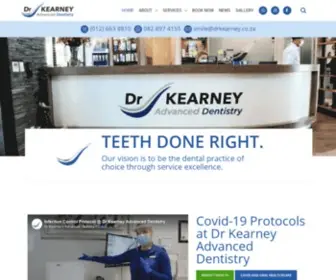 Drkearney.co.za(Dr Kearney's Advanced Dentistry) Screenshot