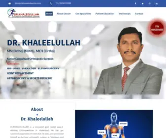 DRkhaleelullaortho.com(Dr.khaleelullah) Screenshot