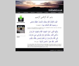 DRkhalid.co.uk(Islam Questions and Answers) Screenshot