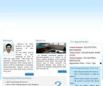 DRkhopkar.com(Khopkar's Dermatopathology Service & Skin Clinic) Screenshot