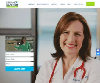 Drkimschrier.com(Kim Schrier) Screenshot