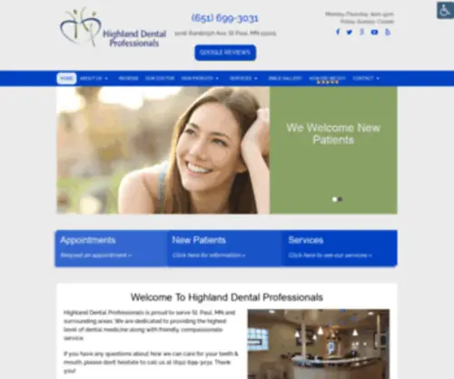 DRkrepsdental.com(Highland Dental Professionals) Screenshot