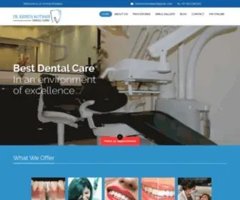 DRkrinitamotwani.com(Mumbai's Best Cosmetic Dental Clinic) Screenshot