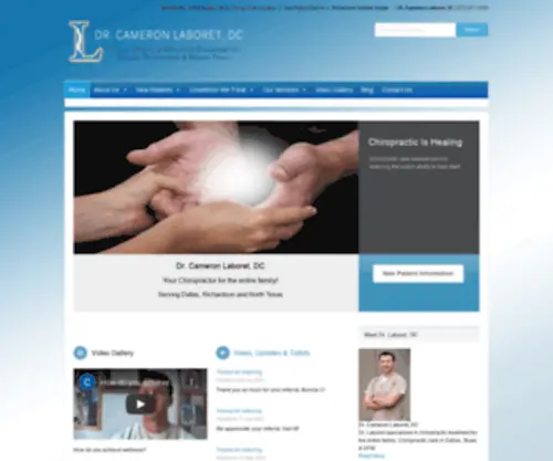 Drlaboret.com(Chiropractor Dallas TX) Screenshot