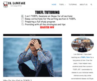 Drlanguage.org(TOEFL Reading) Screenshot