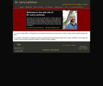 Drlarrylachman.com(Therapist, Instructor, Author) Screenshot