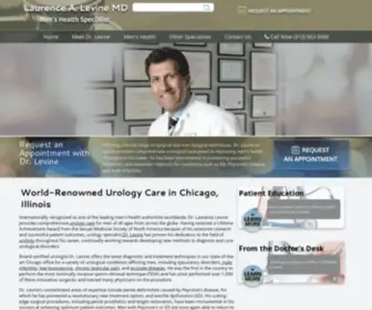 Drlevinemenshealth.com(Urology Specialists in Chicago) Screenshot