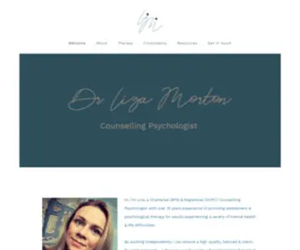 Drlizamorton.com(Dr liza morton Counselling psychologist) Screenshot