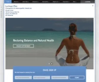 Drloechinger.com(Dayton Chiropractor) Screenshot