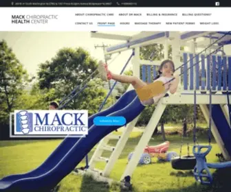 Drmack.net(Mack Chiropractic Health Center) Screenshot