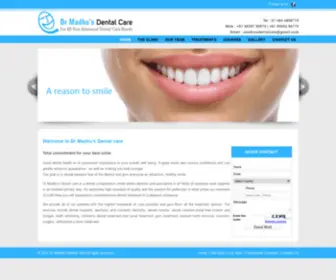 Drmadhusdentalcare.com(Dr Madhu's Dental care) Screenshot