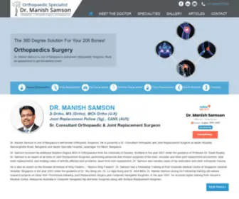 Drmanishsamson.com(Dr. Manish Samson) Screenshot