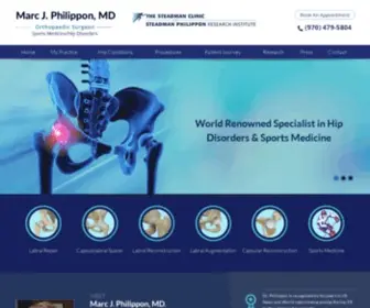 DrmarcPhilipponmd.com(Dr. Marc J. Philippon) Screenshot