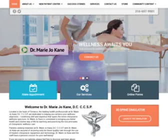 Drmariejokane.com(Chiropractor in Torrance) Screenshot