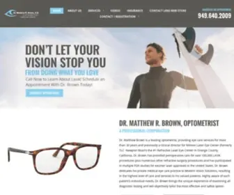 Drmattbrownoptometrist.com(Dr Matthew R Brown Optometrist) Screenshot