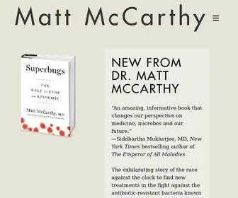 Drmattmccarthy.com(Matt McCarthy) Screenshot