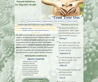 Drmattnd.com(Natural Solutions for Digestive Health) Screenshot