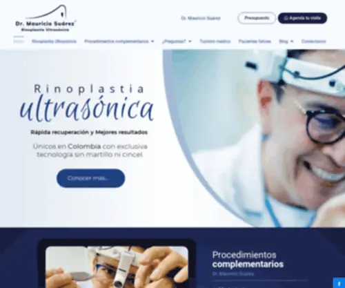 Drmauriciosuarez.com(Rinoplastia Ultrasónica) Screenshot