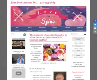 DRmcatamney.com(Chiropractor Floral Park John McAtamney DC) Screenshot