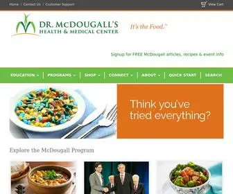 DRMCDougall.com(The McDougall Program) Screenshot