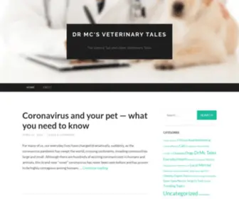 DRMCsveterinarytales.blog(Dr Mc's Veterinary Tales) Screenshot