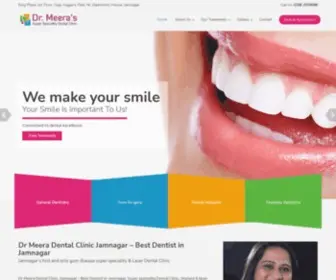 Drmeerasdentalclinic.com(Dr Meera Dental Clinic Jamnagar) Screenshot