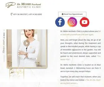 Drmehri-Aesthetic.com(Dr Mehri Purkand Aesthetic Clinic) Screenshot