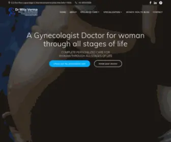 Drmitaverma.com(Best Gynecologist and Obstetrician in New Delhi) Screenshot