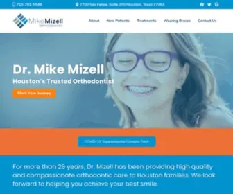 Drmizell.com(Mike Mizell Orthodontist) Screenshot